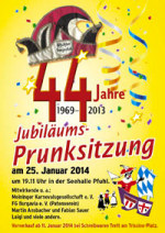 Plakat - Prunksitzung 2014