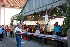 der Stand der TSV-Kegler