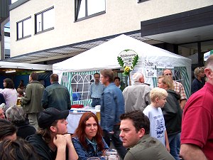 Blick auf den Stand vom Schützenverein