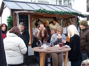 ein Glühwein gegen die Kälte