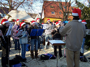 das Nachwuchsorchester der Feuerwehrkapelle