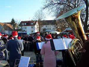 Blick durch das Orchester