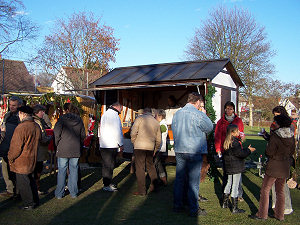 Frühlingsstimmung auf dem Weihnachtsmarkt