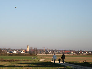 Sonne satt- Drachensteigen am 1. Advent